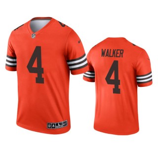 Cleveland Browns Anthony Walker Orange Inverted Legend Jersey