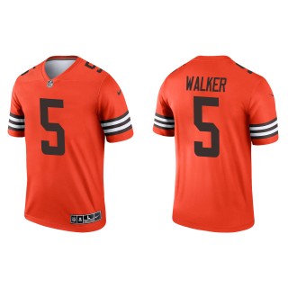 Men's Cleveland Browns Anthony Walker Orange Inverted Legend Jersey