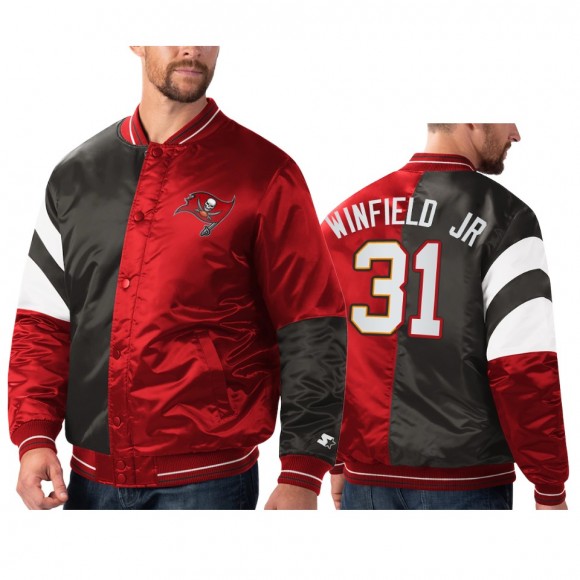Buccaneers Antoine Winfield Jr. Red Black Split Jacket