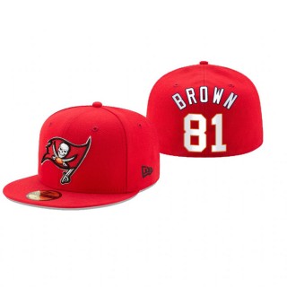 Tampa Bay Buccaneers Antonio Brown Red Omaha 59FIFTY Fitted Hat