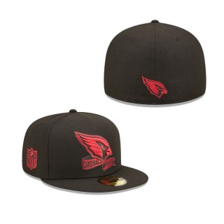 Men's Arizona Cardinals Black 2022 Sideline 59FIFTY Pop Fitted Hat