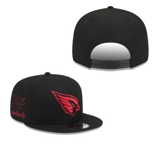 Arizona Cardinals Black Goth Side Script 9FIFTY Snapback Hat