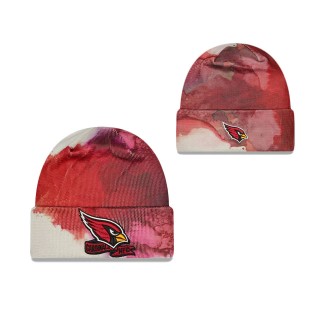 Men's Arizona Cardinals Cardinal 2022 Sideline Ink Dye Cuffed Knit Hat
