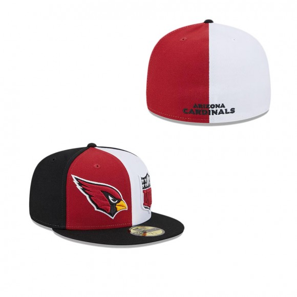 Arizona Cardinals Cardinal Black 2023 Sideline 59FIFTY Fitted Hat