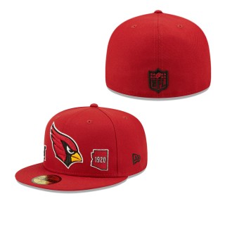Men's Arizona Cardinals Cardinal Identity 59FIFTY Fitted Hat