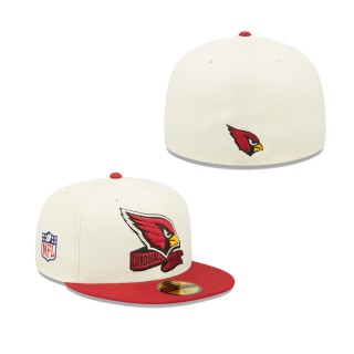 Men's Arizona Cardinals Cream Cardinal 2022 Sideline 59FIFTY Fitted Hat