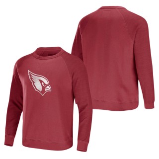Men's Arizona Cardinals NFL x Darius Rucker Collection by Fanatics Cardinal Raglan Fleece Pullover Sweatshirt
