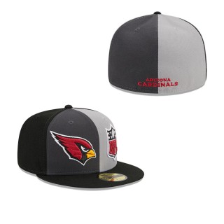 Arizona Cardinals Gray Black 2023 Sideline 59FIFTY Fitted Hat