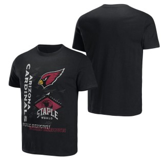Men's Arizona Cardinals NFL x Staple Black World Renowned T-Shirt