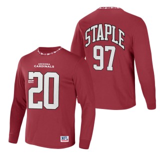 Men's Arizona Cardinals NFL x Staple Red Core Team Long Sleeve T-Shirt