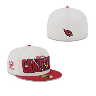 Men's Arizona Cardinals Stone Cardinal 2023 NFL Draft On Stage 59FIFTY Fitted Hat