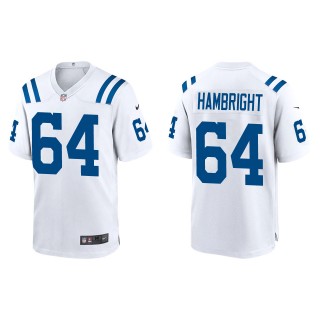 Men's Indianapolis Colts Arlington Hambright White Game Jersey