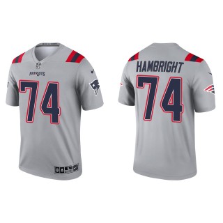 Men's New England Patriots Arlington Hambright Gray Inverted Legend Jersey