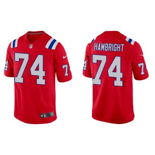 Men's New England Patriots Arlington Hambright Red Alternate Game Jersey
