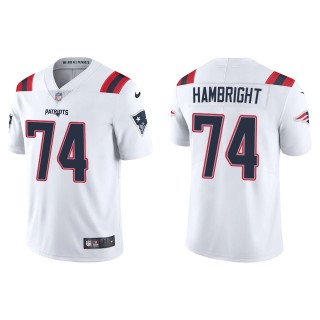 Men's New England Patriots Arlington Hambright White Vapor Limited Jersey