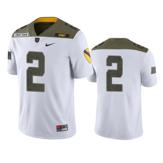Army Black Knights Tyhier Tyler White 1st Cavalry Division Jersey