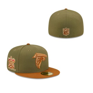 Atlanta Falcons 2002 Pro Bowl Olive Brown Toasted Peanut 59FIFTY Fitted Hat