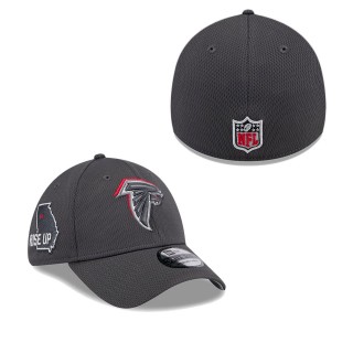 Atlanta Falcons Graphite 2024 NFL Draft 39THIRTY Flex Hat