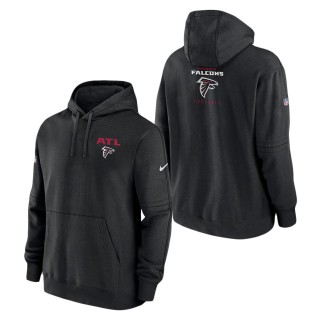 Atlanta Falcons Nike Black Sideline Club Fleece Pullover Hoodie