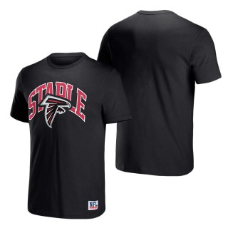 Men's Atlanta Falcons NFL x Staple Black Logo Lockup T-Shirt
