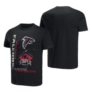 Men's Atlanta Falcons NFL x Staple Black World Renowned T-Shirt
