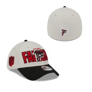 Men's Atlanta Falcons Stone Black 2023 NFL Draft 39THIRTY Flex Hat