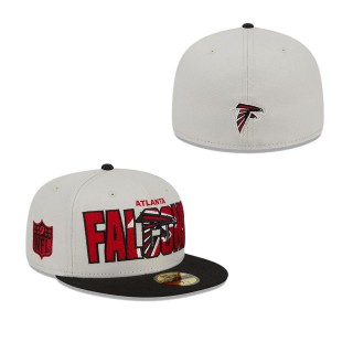 Men's Atlanta Falcons Stone Black 2023 NFL Draft On Stage 59FIFTY Fitted Hat