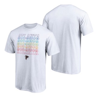 Men's Atlanta Falcons Fanatics Branded White City Pride T-Shirt