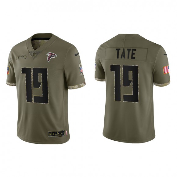 Auden Tate Atlanta Falcons Olive 2022 Salute To Service Limited Jersey