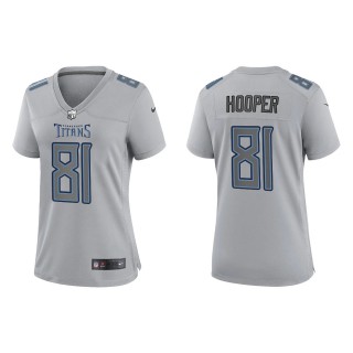 Austin Hooper Women's Tennessee Titans Gray Atmosphere Fashion Game Jersey