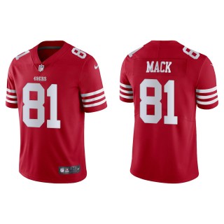 Men's San Francisco 49ers Austin Mack Scarlet Vapor Limited Jersey