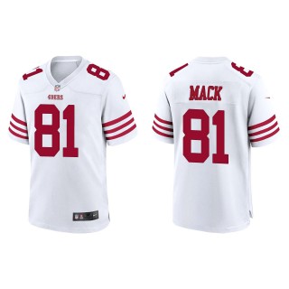 Men's San Francisco 49ers Austin Mack White Game Jersey