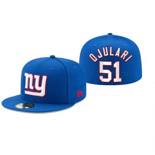 New York Giants Azeez Ojulari Royal Omaha 59FIFTY Fitted Hat
