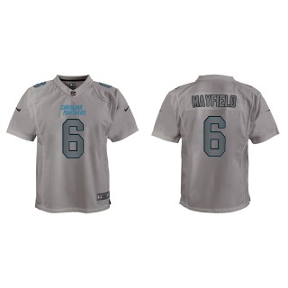 Baker Mayfield Youth Carolina Panthers Gray Atmosphere Game Jersey