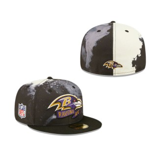Baltimore Ravens 2022 Sideline Ink Dye 59FIFTY Fitted Hat