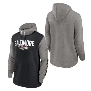 Baltimore Ravens Nike Black Fashion Color Block Pullover Hoodie
