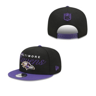 Baltimore Ravens Script Overlap 9FIFTY Snapback Hat
