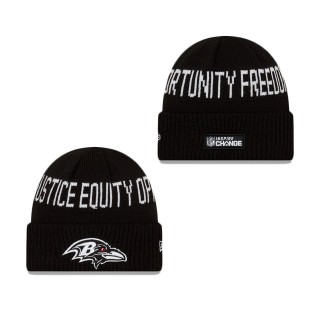 Baltimore Ravens Social Justice Cuff Knit Hat
