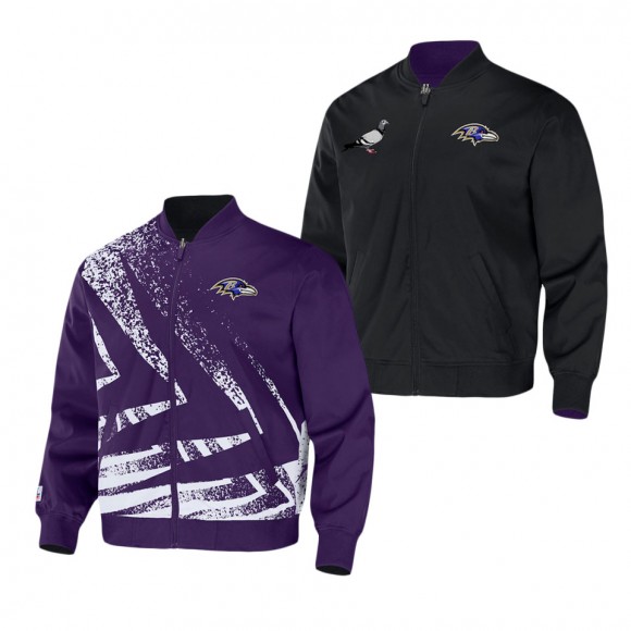 Men's Baltimore Ravens NFL x Staple Purple Reversible Core Jacket