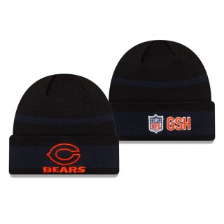Chicago Bears Black 2021 NFL Sideline C Tech Cuffed Knit Hat