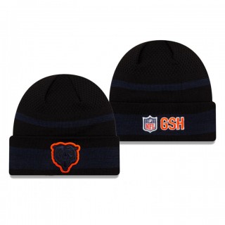 Chicago Bears Black 2021 NFL Sideline Tech Cuffed Knit Hat