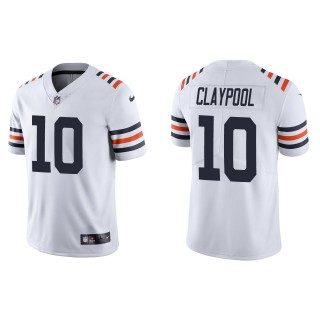 Men's Chicago Bears Chase Claypool White Classic Limited Jersey