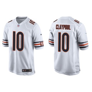 Men's Chicago Bears Chase Claypool White Game Jersey
