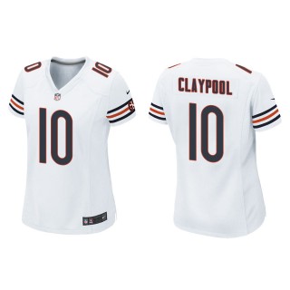 Women's Chicago Bears Chase Claypool White Game Jersey