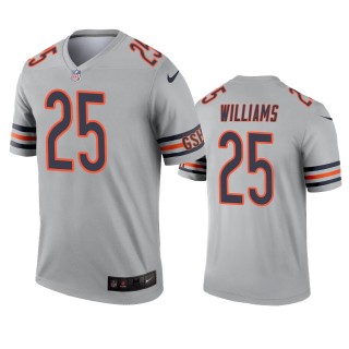 Chicago Bears Damien Williams Silver Inverted Legend Jersey