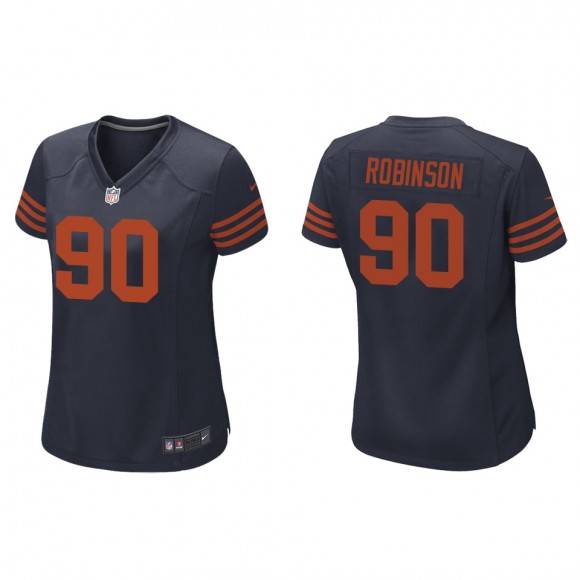 Women Dominique Robinson Bears Navy Throwback Game Jersey