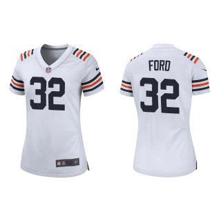 Women Isaiah Ford Bears White Classic Game Jersey