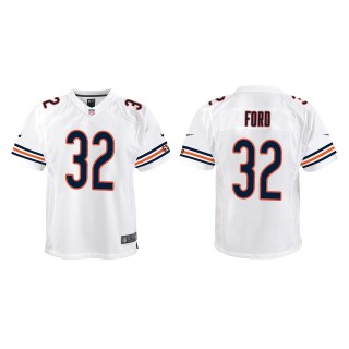 Youth Isaiah Ford Bears White Game Jersey