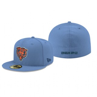 Chicago Bears Light Blue Omaha Alternate Logo 59FIFTY Fitted Hat