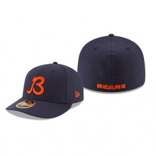 Chicago Bears Navy Omaha B Low Profile 59FIFTY Hat